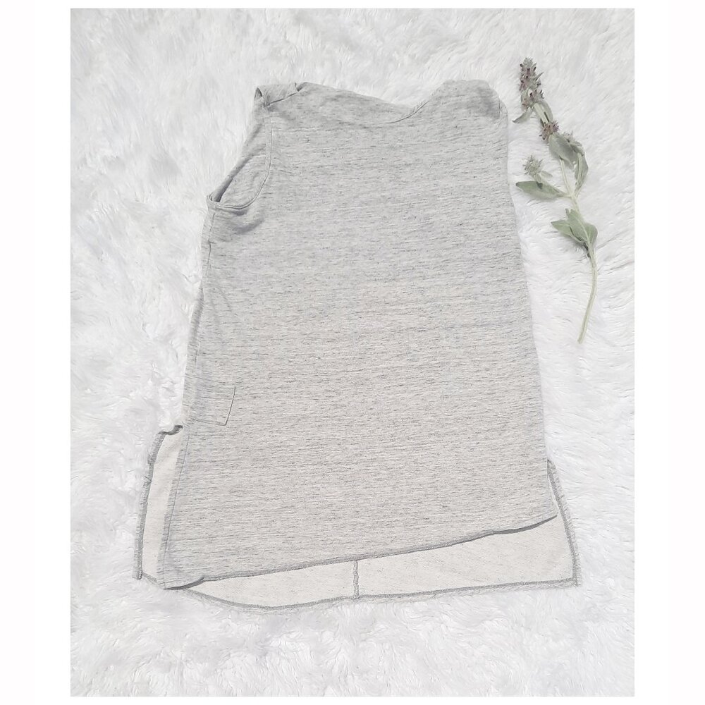 Sweat shirt top of the thigh tunic
